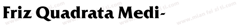 Friz Quadrata Medi字体转换